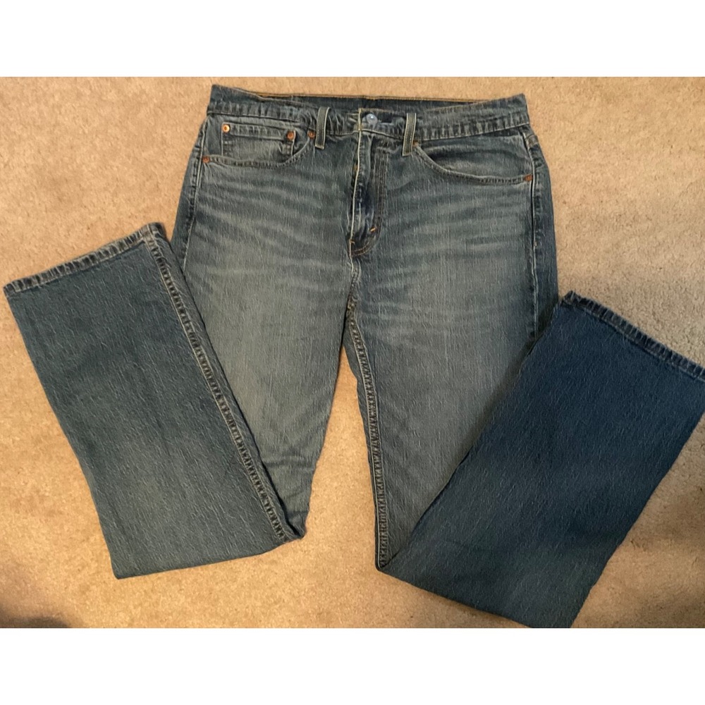 LEVI's 527 Bootcut Mens Jeans sz 34/32 Zip fly Med wash